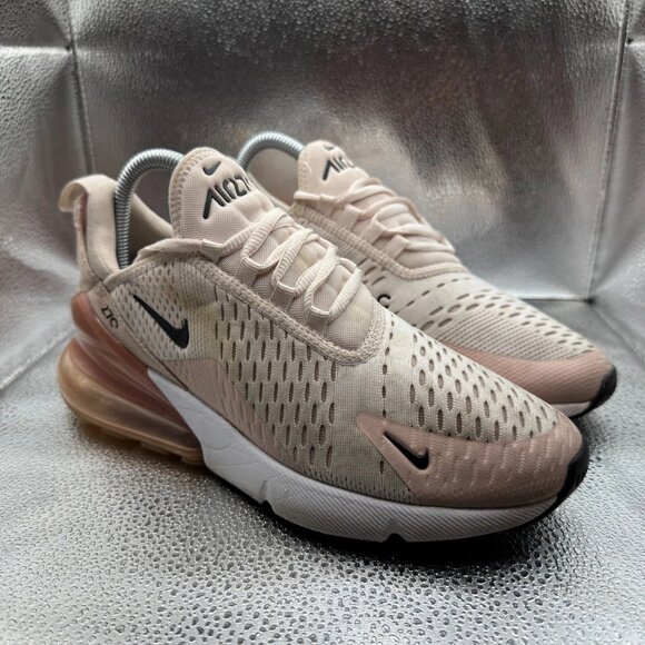 Size 8 Nike Air Max 270 Low Light Soft Pink Womens Athletic Shoes AH6789-604 - Picture 1 of 10